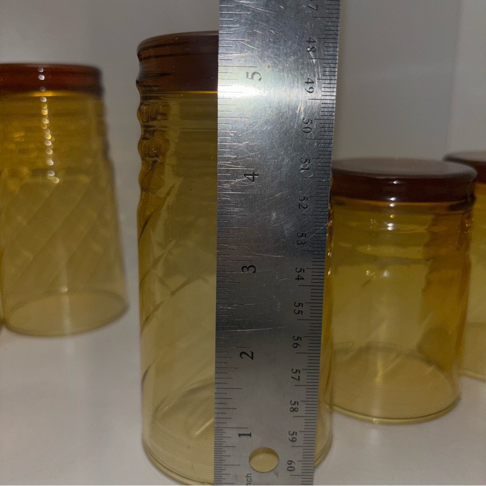 Libbey set of 8 vintage Malibu Gold drinking glasses: 4 tall, 4 short - Picture 12 of 12